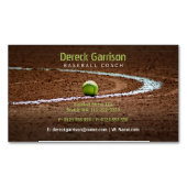 Professionele coach | Baseball-veld Magnetisch Visitekaartje (Voorkant)