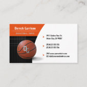Professionele coach | Basketball Master Sport Visitekaartje (Voorkant)
