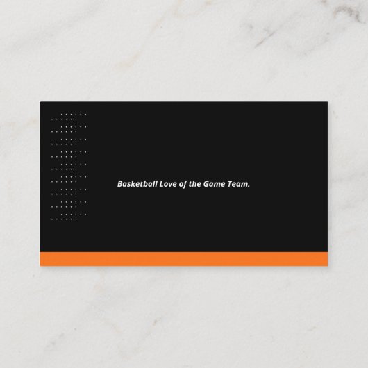 Professionele coach | Basketball Master Sport Visitekaartje (Achterkant)