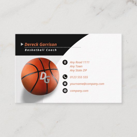 Professionele coach | Basketball Master Sport Visitekaartje (Voorkant)