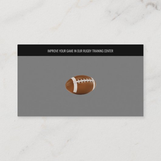 Professionele coach | Rugby Master Sport Visitekaartje (Achterkant)