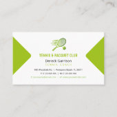 Professionele coach | Toennis Master Sport Visitekaartje (Voorkant)