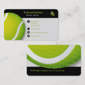 Professionele coach | Toennis Master Sport Visitekaartje (Voorkant / Achterkant)