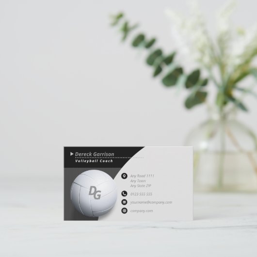 Professionele coach | Volleybalhoofdsport Visitekaartje (Staand voorkant)