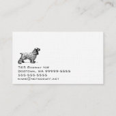 Professionele Cocker Spaniel Hondenfokkerij Visitekaartje (Achterkant)