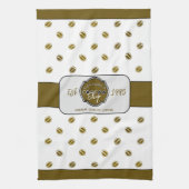 Professionele coffeeshop gepersonaliseerde Logo Theedoek (Verticaal)