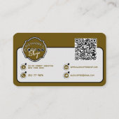 Professionele coffeeshop gepersonaliseerde Logo Visitekaartje (Achterkant)