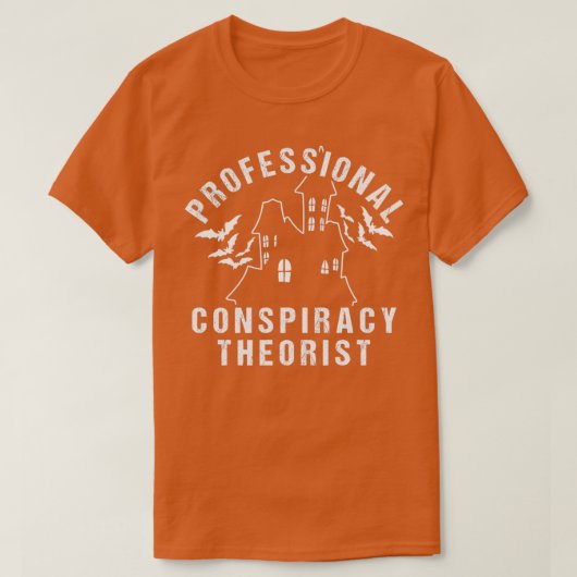 Professionele complottheorieën t-shirt (Design voorkant)