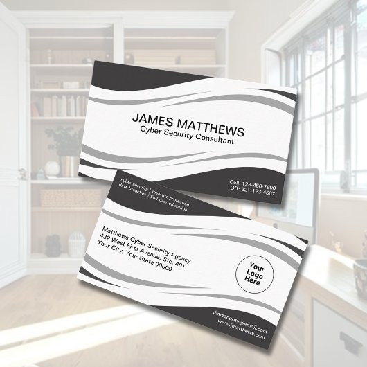 Professionele Computer Cyber Security Consultant Visitekaartje
