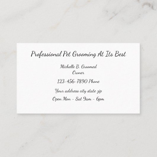 Professionele computergroei visitekaartje (Achterkant)