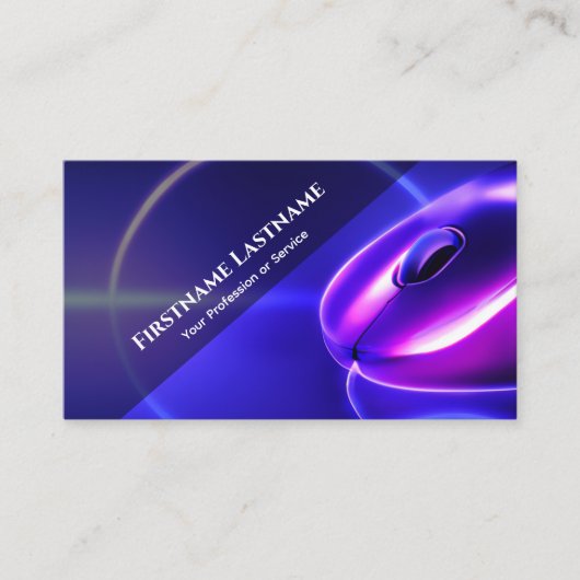 Professionele computerhardwareexperts visitekaartje (Voorkant)