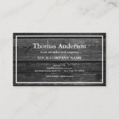 Professionele constructie en timmerman houten scha visitekaartje (Achterkant)