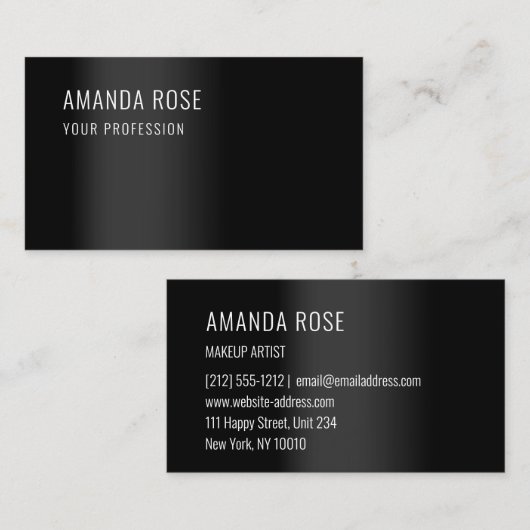 Professionele consultancyminimalistische elegant z visitekaartje (Voorkant / Achterkant)