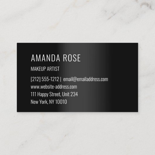 Professionele consultancyminimalistische elegant z visitekaartje (Achterkant)