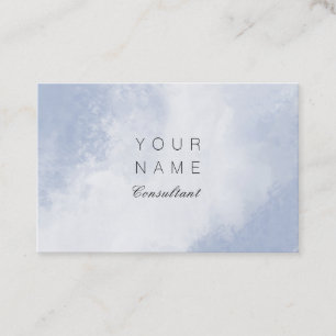 Professionele consultant Abstracte penseelstreek Visitekaartje