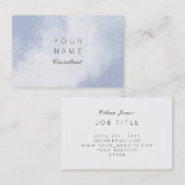 Professionele consultant Abstracte penseelstreek Visitekaartje (Voorkant / Achterkant)