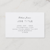 Professionele consultant Abstracte penseelstreek Visitekaartje (Achterkant)