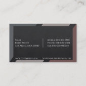 Professionele consultant visitekaartje (Achterkant)