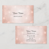 Professionele Consulting Moderne Witte Roos Visitekaartje (Voorkant / Achterkant)