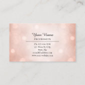 Professionele Consulting Moderne Witte Roos Visitekaartje (Achterkant)