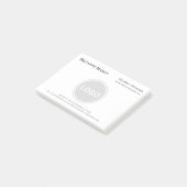 Professionele contactgegevens Business Logo Post-it® Notes (Schuin)