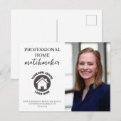 Professionele contactinfo foto Real Estate Briefkaart (Voorkant / Achterkant)