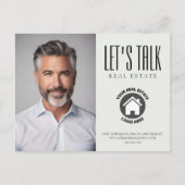 Professionele contactinfo foto Real Estate Briefkaart (Voorkant)