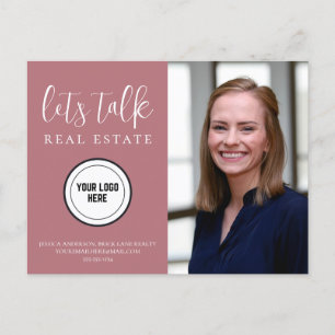 Professionele contactinfo foto Real Estate Briefkaart