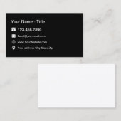 Professionele contactpersoon visitekaartje (Voorkant / Achterkant)