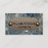 Professionele contractant metaal visitekaartje (Voorkant)