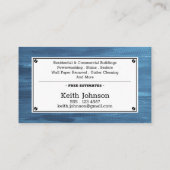 Professionele contractant van de huisschilder visitekaartje (Achterkant)