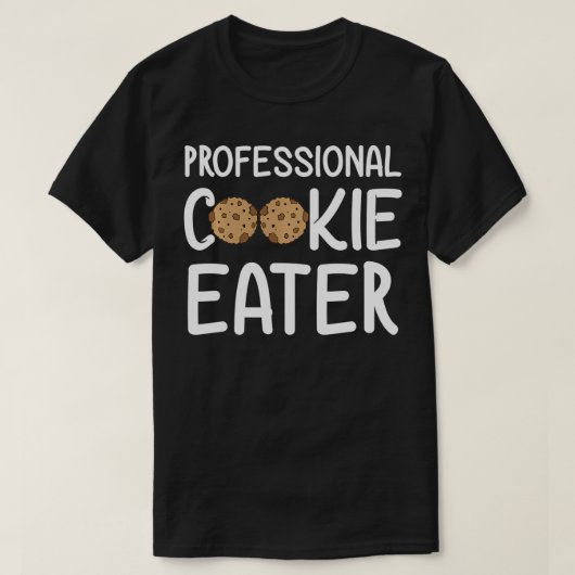 Professionele Cookie Eater Grappige Vakantie Gift T-shirt (Design voorkant)