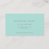 Professionele cosmetoloog Elegant Mode Plain Visitekaartje (Achterkant)