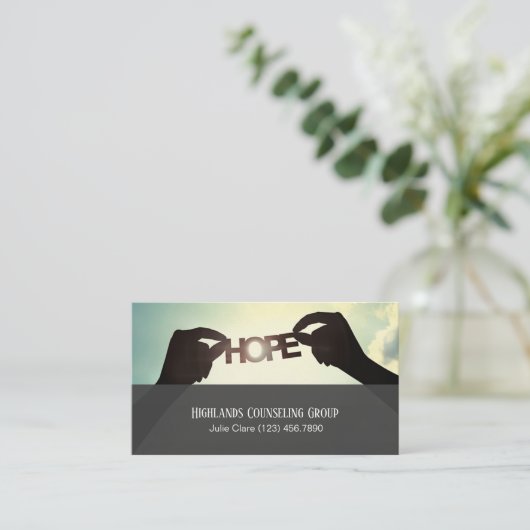 Professionele Counseling Group Life Coach, Visitekaartje (Staand voorkant)