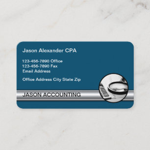 Professionele CPA-boekhouder Visitekaartjes Ontwer