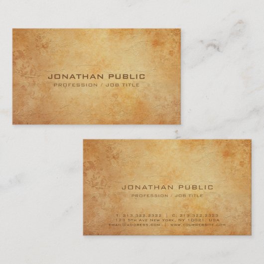 Professionele Creatieve Historische Duidelijke Lux Visitekaartje (Voorkant / Achterkant)