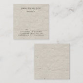 Professionele Creatieve Historische Gebruikte Kij Vierkante Visitekaartje (Voorkant / Achterkant)