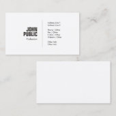 Professionele Creatieve Minimale Trendy Grafische  Visitekaartje (Voorkant / Achterkant)