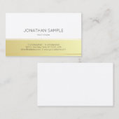 Professionele Creatieve Moderne Ontwerp Gouden Kij Visitekaartje (Voorkant / Achterkant)