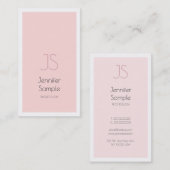 Professionele, creatieve monogram ontwerpoplossing visitekaartje (Voorkant / Achterkant)