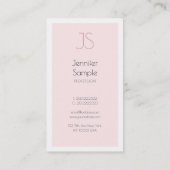 Professionele, creatieve monogram ontwerpoplossing visitekaartje (Achterkant)