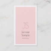 Professionele, creatieve monogram ontwerpoplossing visitekaartje (Voorkant)