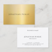 Professionele Creatieve Sjabloon Elegant Faux Gold Visitekaartje (Voorkant / Achterkant)