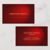 Professionele Creatieve Zwart Rood Damast Luxe Visitekaartje (Voorkant / Achterkant)