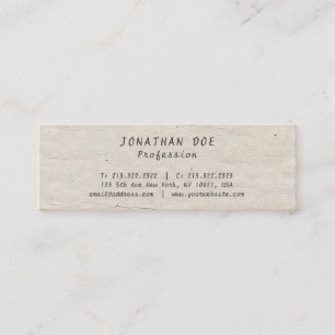Professionele Creative  Historical Used Look Mini Visitekaartje