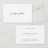 Professionele Creative Modern Hand Script-Sjabloon Visitekaartje (Voorkant / Achterkant)