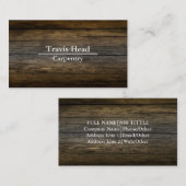 Professionele Creëer uw eigen houten timmerman Visitekaartje (Voorkant / Achterkant)