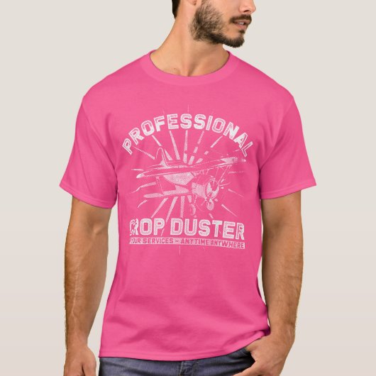 Professionele Crop Duster Funny Fart Joke T-shirt (Voorkant)