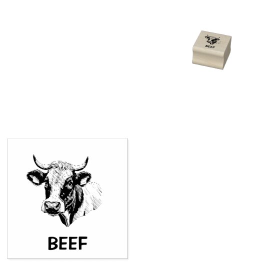 Professionele Custom Beef Bruiloft Maaltijd Keuze Rubberstempel (Gestempeld)