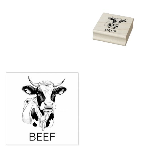 Professionele Custom Beef Bruiloft Maaltijd Keuze Rubberstempel (Gestempeld)